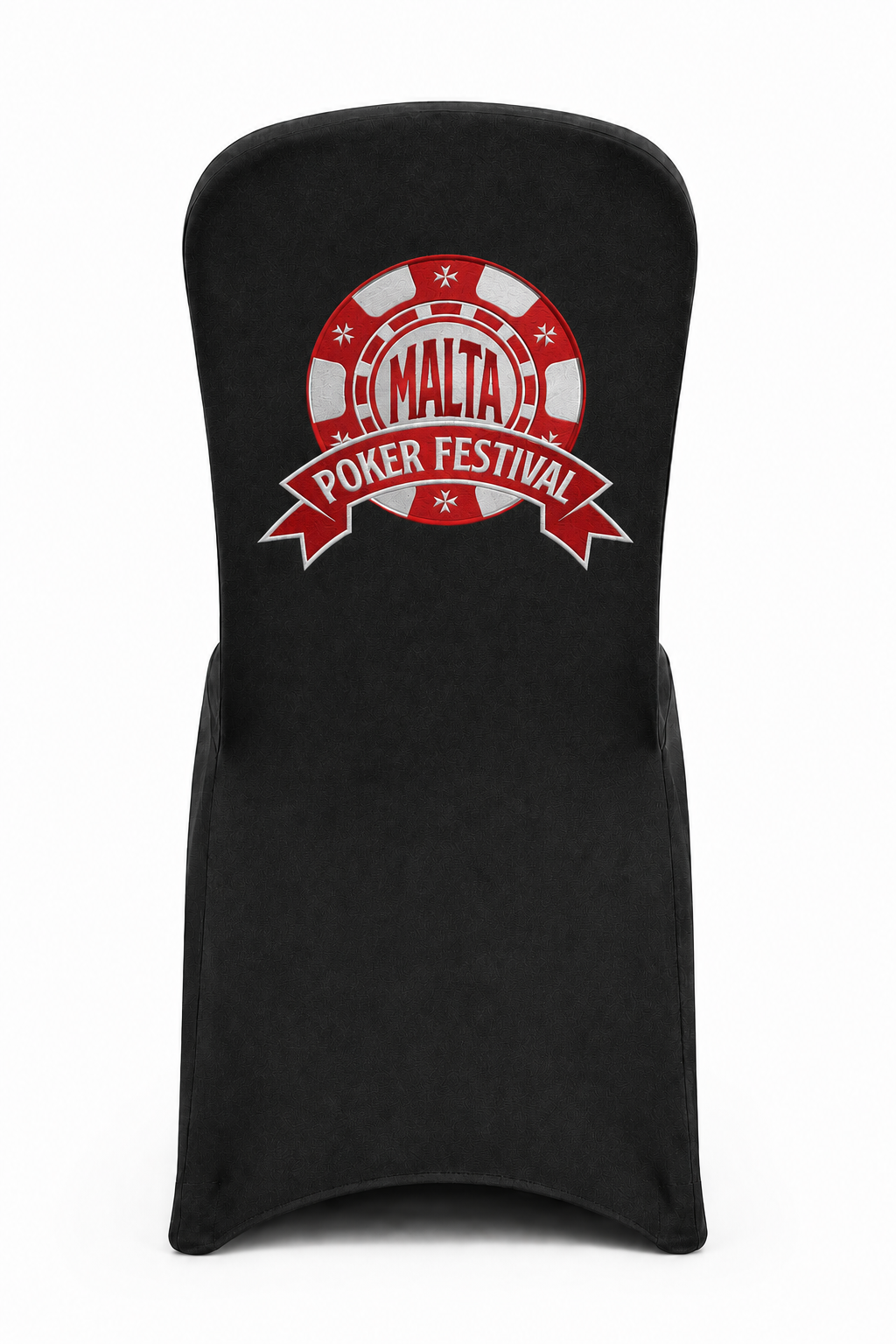 Malta Poker Festival poker chair cover design