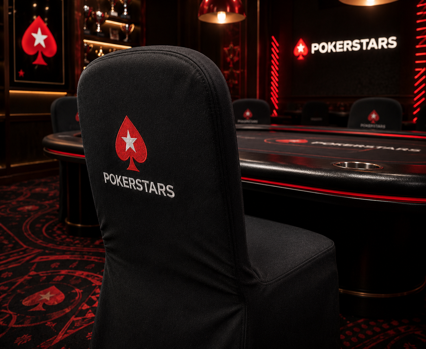 PokerStars poker chair cover design